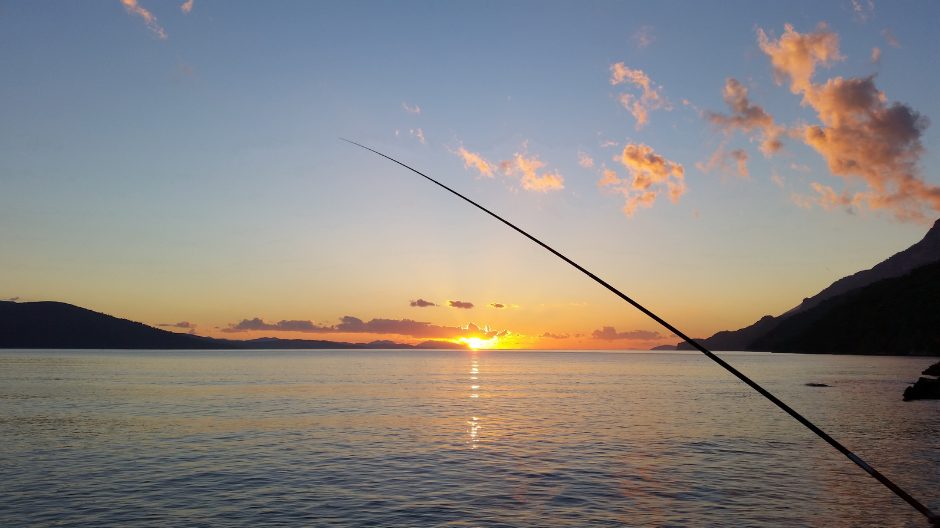 Fishing on Lake Pleasant outside Scottsdale