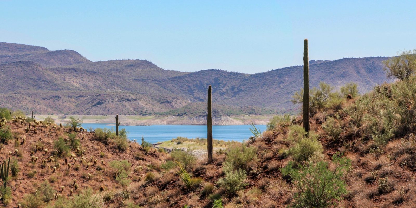 Beautiful views of Lake Pleasant outside Scottsdale