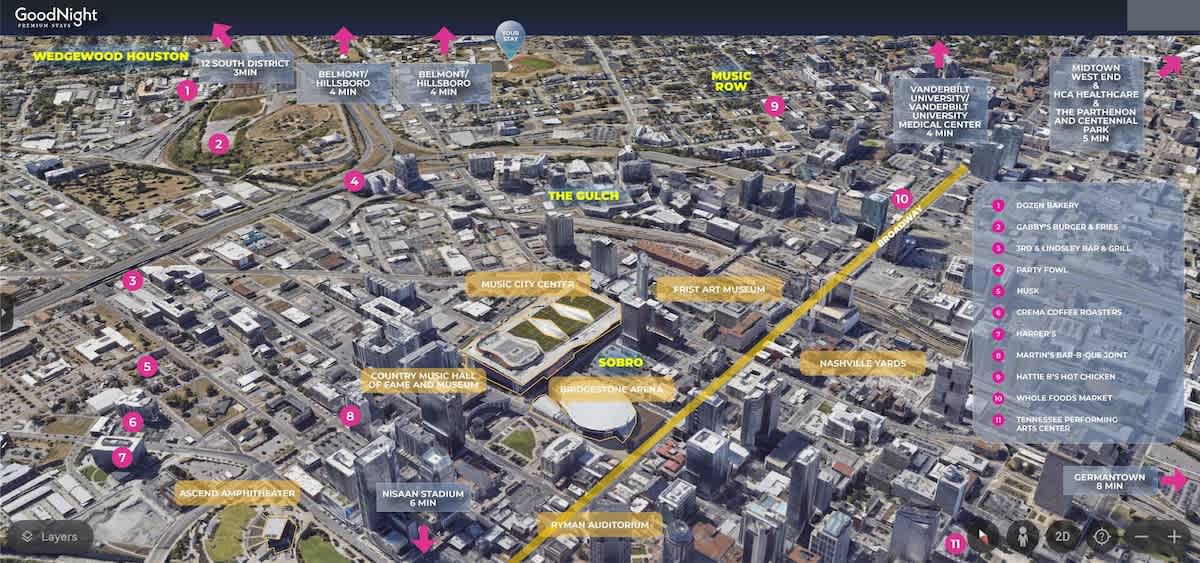 Nestled just outside of Downtown Nashville offering the BEST location to experience all of Music City.