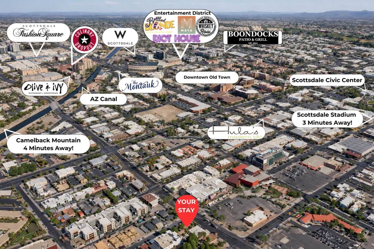 Steps from Scottsdale Fashion Square, the Arizona Canal, and Old Town—this home is perfectly placed in the heart of it all.