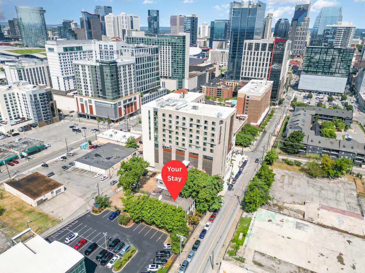Exterior view of the building in the heart of Nashville!