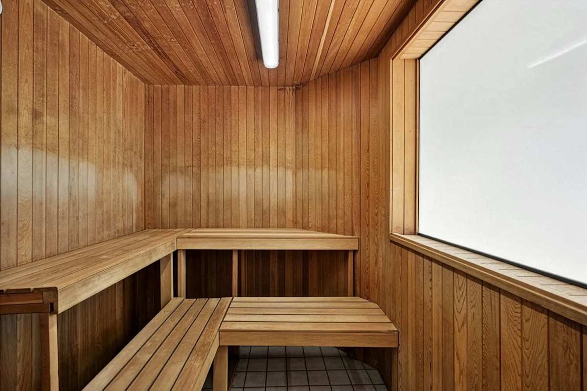 Unwind in the on-site sauna, tucked away in the fitness center for a quiet moment to relax and recharge.